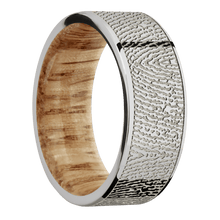 Stainless Steel + Polish Finish + Natural Oak