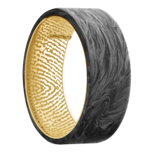 Forged Carbon Fiber + None Finish + 10K Yellow Gold