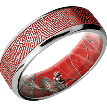 Stainless Steel + Bead , Polish Finish + RealTree APC Red