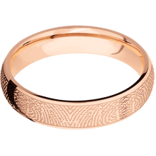 14K Rose Gold + Polish Finish