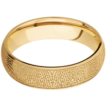 10K Yellow Gold + Bead Finish