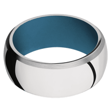 Stainless Steel + Polish , Satin Finish + Royal Blue