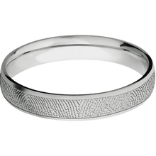 10K White Gold + Bead Finish