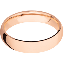 14K Rose Gold + Polish Finish