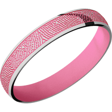 Titanium + Polish Finish + Bright Pink