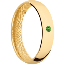 14K Yellow Gold + Polish Finish