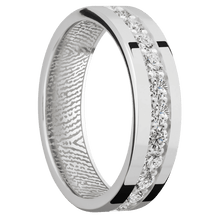 14K White Gold + Polish Finish