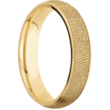10K Yellow Gold + Satin Finish
