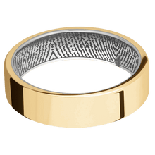 10K Yellow Gold + Polish Finish + Titanium