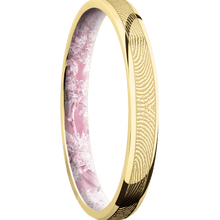 10K Yellow Gold + Polish Finish + King's Pink