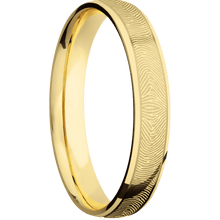 14k Yellow Gold Fingerprint Ring