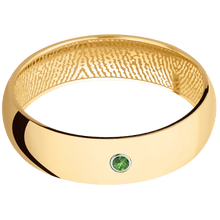 14K Yellow Gold + Polish Finish