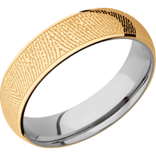 10K Yellow Gold + Polish Finish + Titanium