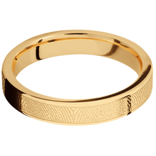 14K Yellow Gold + Polish Finish
