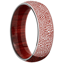 Stainless Steel + Polish Finish + Red Heart