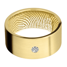 14K Yellow Gold + Satin Finish