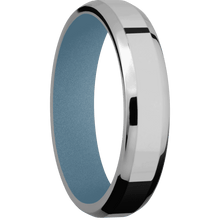 Titanium + Polish , Polish Finish + Polar Blue