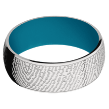 Palladium Silver + Polish Finish + Sea Blue
