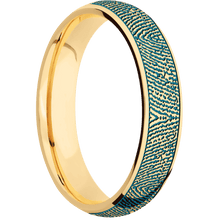 14K Yellow Gold + Polish Finish