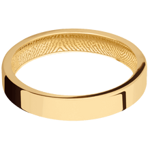 14K Yellow Gold + Polish Finish