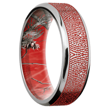 Stainless Steel + Bead , Polish Finish + RealTree APC Red
