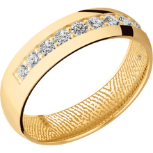 14K Yellow Gold + Polish Finish