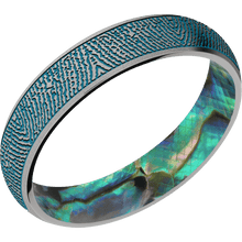 Palladium Silver + Sand Finish + Abalone