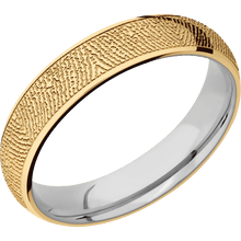 10K Yellow Gold + Polish Finish + Titanium