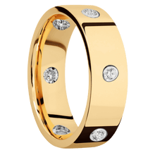 18K Yellow Gold + Polish Finish