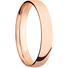 14K Rose Gold + Polish Finish