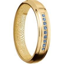 10K Yellow Gold + Rockpolish , Polish Finish