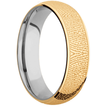 10K Yellow Gold + Polish Finish + Titanium