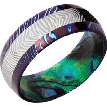 Titanium Damascus + Polish Finish + Abalone