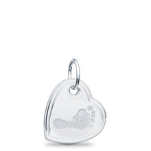 Sterling Silver Offset Heart Charm
