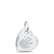 Sterling Silver Offset Heart Charm