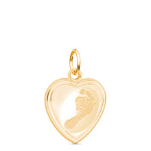 14k Yellow Gold Heart Charm