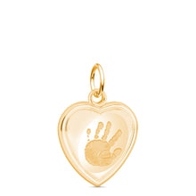 14k Yellow Gold Heart Charm