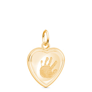 14k Yellow Gold Heart Charm