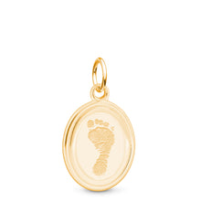 14k Yellow Gold Oval Charm
