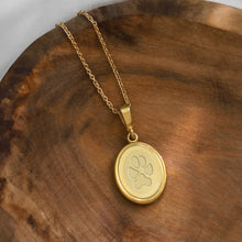 14k Yellow Gold Oval Charm