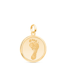 14k Yellow Gold Disc Charm