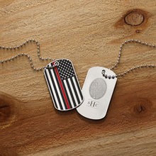 Officially Licensed Thin Red Line Dog Tag