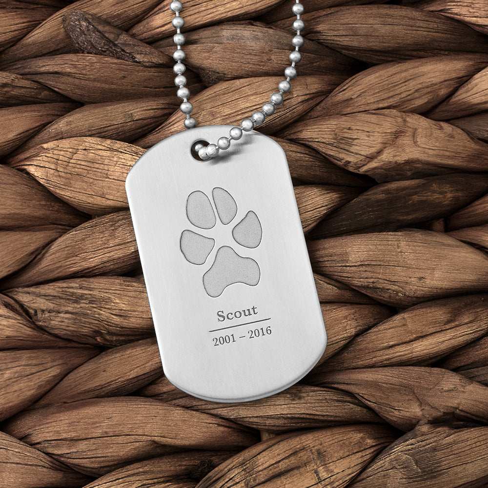 Stainless Steel Dual Print Military Dog Tag – LegacyTouch
