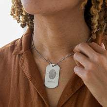 Stainless Steel Dual Print Military Dog Tag