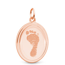 14k Rose Gold Oval Pendant