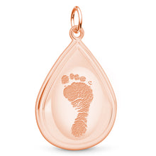 14k Rose Gold Tear Drop Pendant