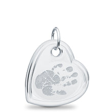 Sterling Silver Offset Heart Pendant