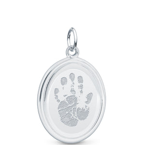 Sterling Silver Oval Pendant