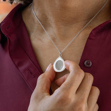Sterling Silver Tear Drop  Pendant