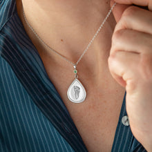 Sterling Silver Tear Drop  Pendant